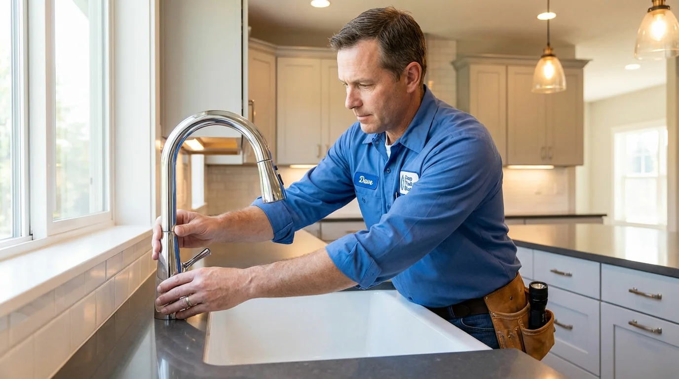 Kitchen faucet installation by Johns Plumbing LLC in Congress
