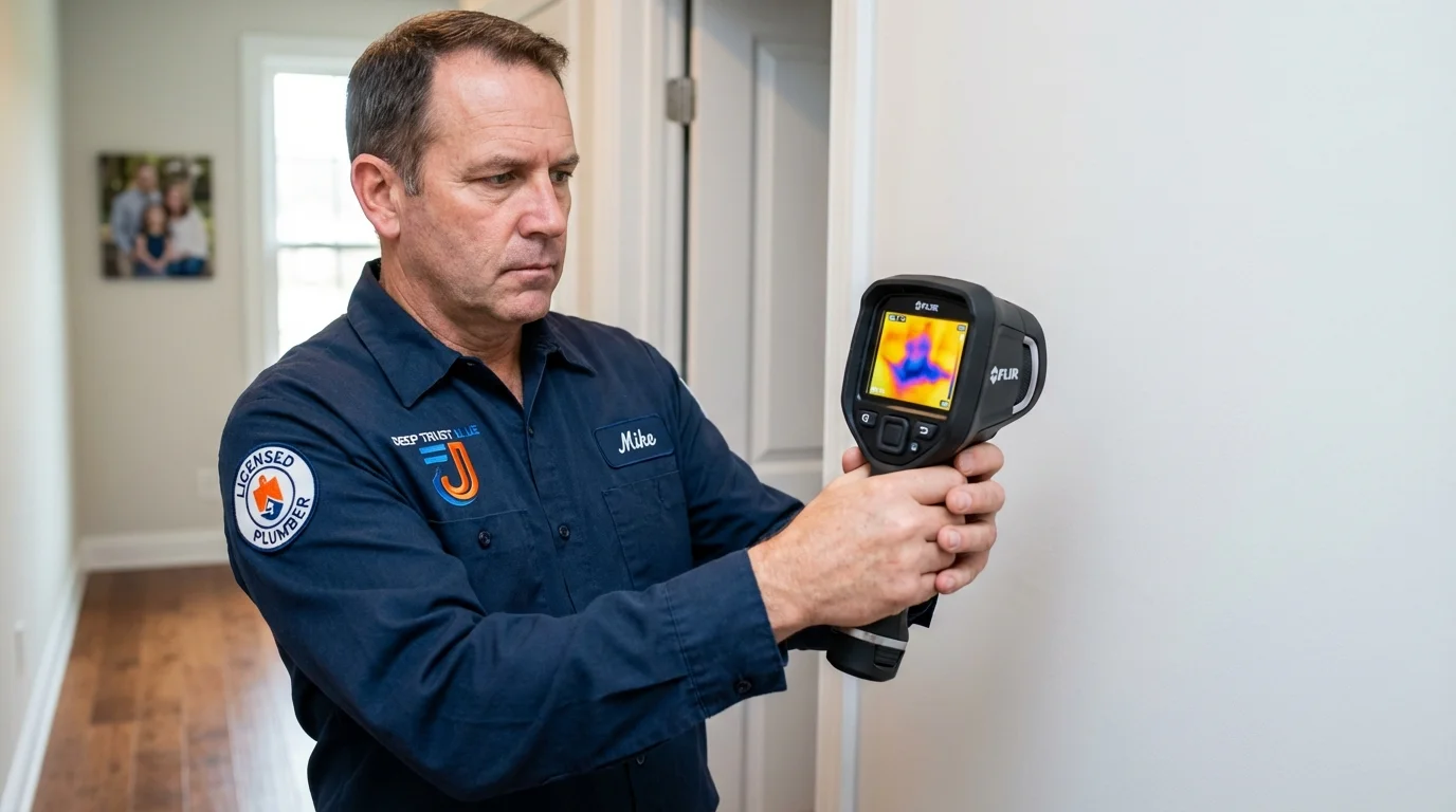 Thermal imaging leak detection by Johns Plumbing LLC in Congress